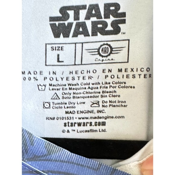 EUC Star Wars Comics All Over Print Mad Engine Polyester Shirt Sz. Large - Picture 2 of 4